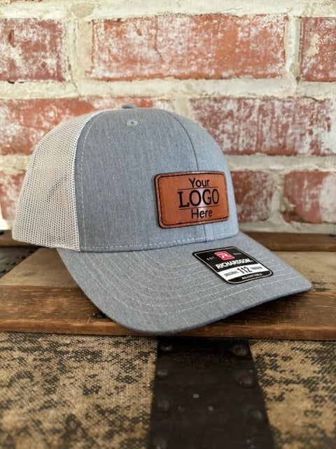 Custom Logo Genuine Leather Patch Hat: Richardson 112