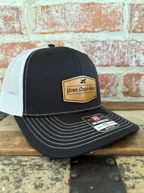 Custom Logo Genuine Leather Patch Hat: Richardson 112